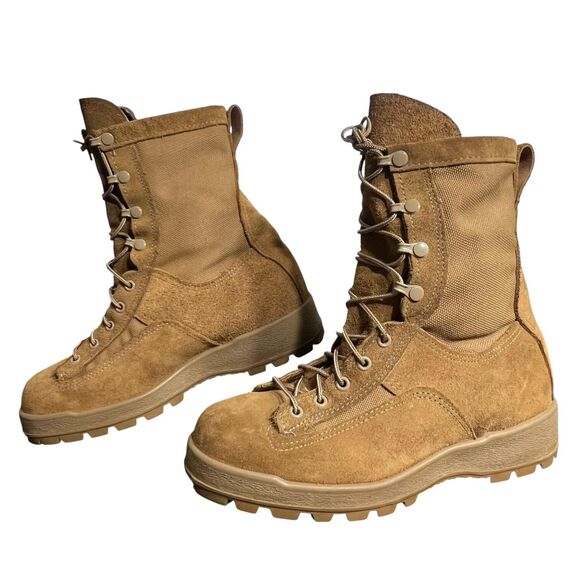McRae Footwear Boots Mens Size 7 3/8 Coyote Tan Gore-Tex Vibram Military Combat - Picture 1 of 12